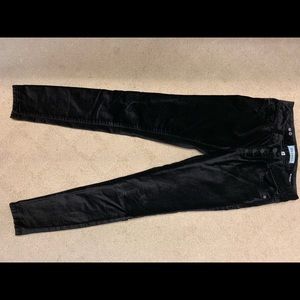 Black Velvet button front jeans - worn once!!
